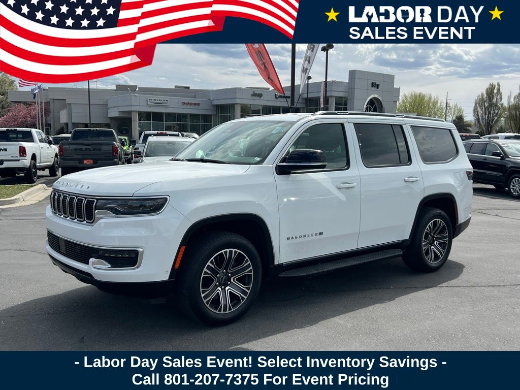 Bright White Clearcoat 2025 Jeep Wagoneer SUV / Crossover Four-Wheel Drive 8-Speed Automatic