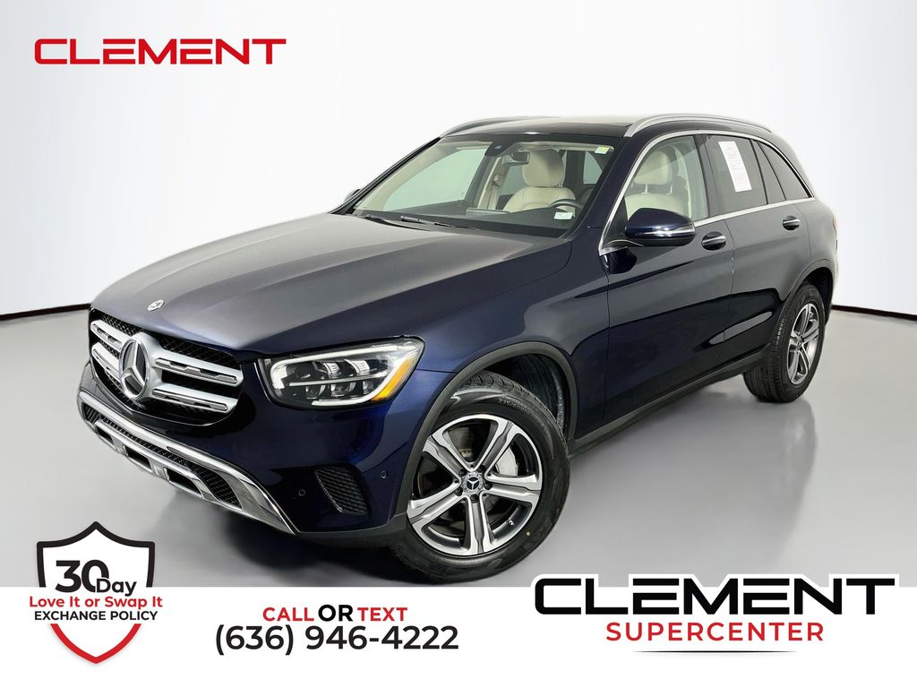 Lunar Blue Metallic 2021 Mercedes-Benz GLC SUV / Crossover Rear-Wheel Drive 9-Speed Automatic