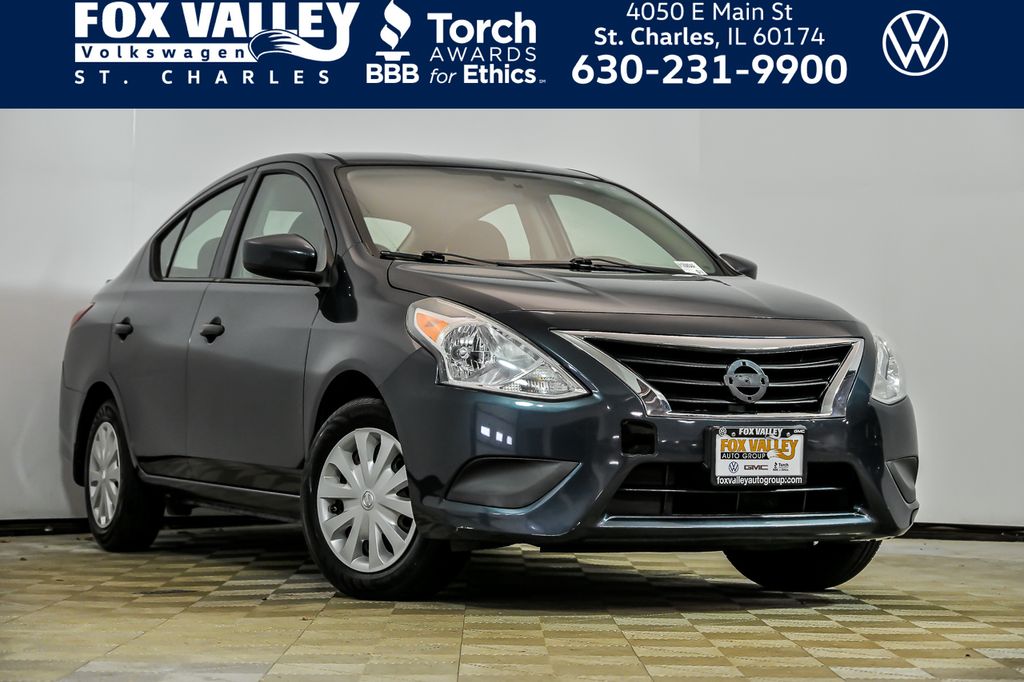 Gray (Graphite Blue) 2016 Nissan Versa 1.6 S Plus Sedan Front-Wheel Drive Continuously Variable Transmission