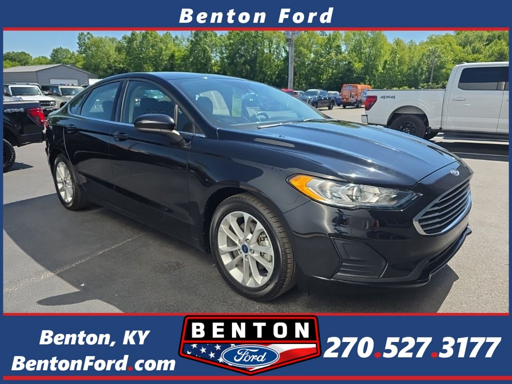 Black Metallic 2020 Ford Fusion SE FWD Sedan Front-Wheel Drive 6-Speed Automatic