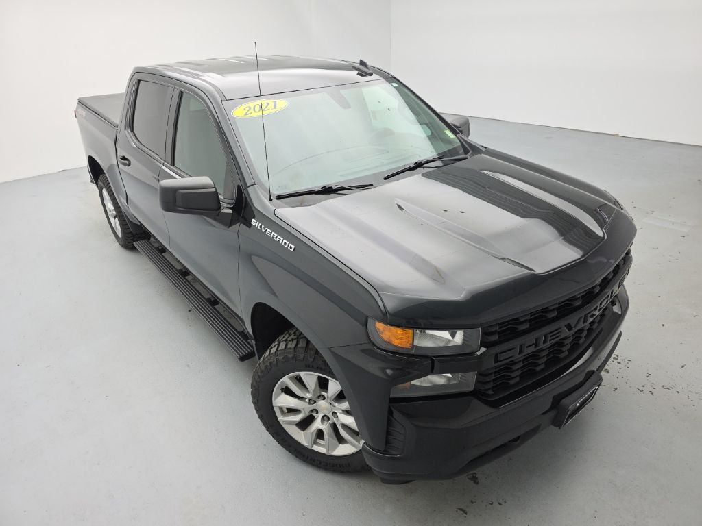 Black 2021 Chevrolet Silverado 1500 Pickup Truck Four-Wheel Drive 8-Speed Automatic