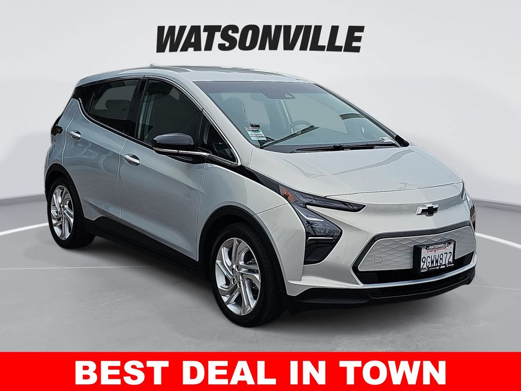 Silver Flare Metallic 2023 Chevrolet Bolt EV Hatchback Front-Wheel Drive 1-Speed Automatic