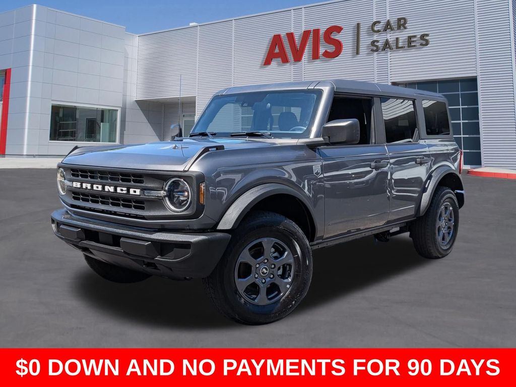 Gray Metallic 2025 Ford Bronco Big Bend 4-Door 4WD SUV / Crossover Four-Wheel Drive Automatic