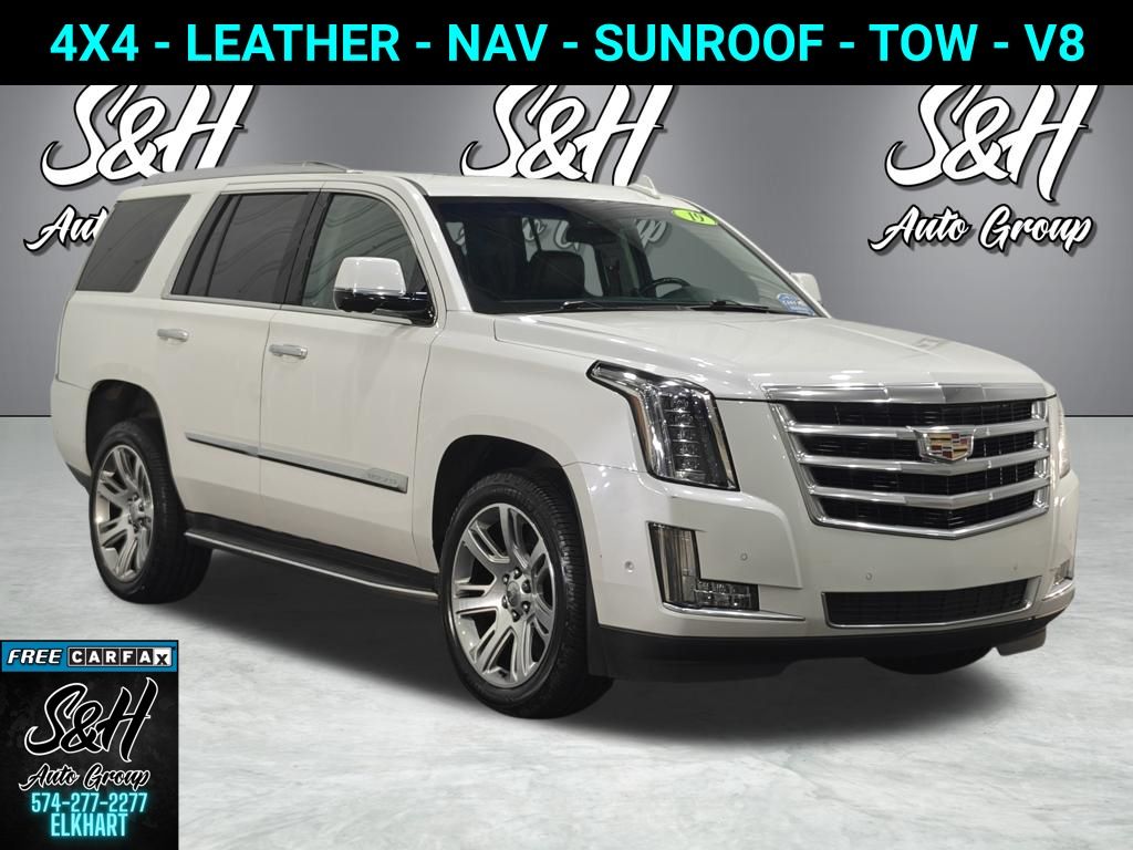 Crystal White Tricoat 2019 Cadillac Escalade Luxury 4WD SUV / Crossover Four-Wheel Drive Automatic