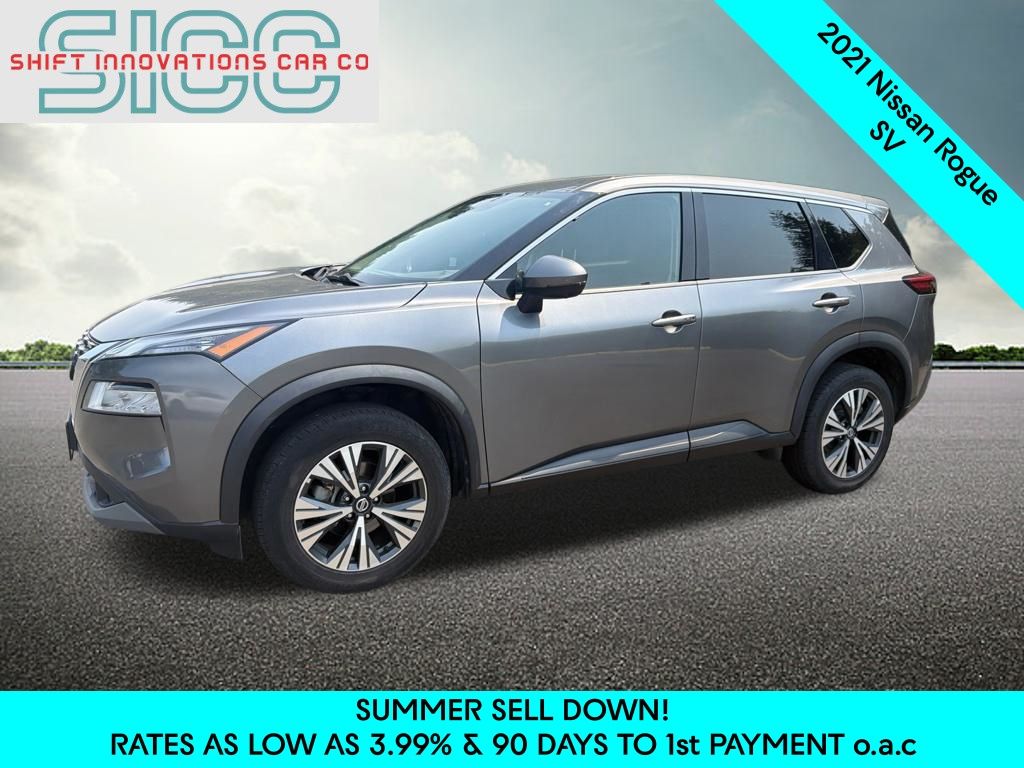 Gray (Gun Metallic) 2021 Nissan Rogue SUV / Crossover All-Wheel Drive Continuously Variable Transmission
