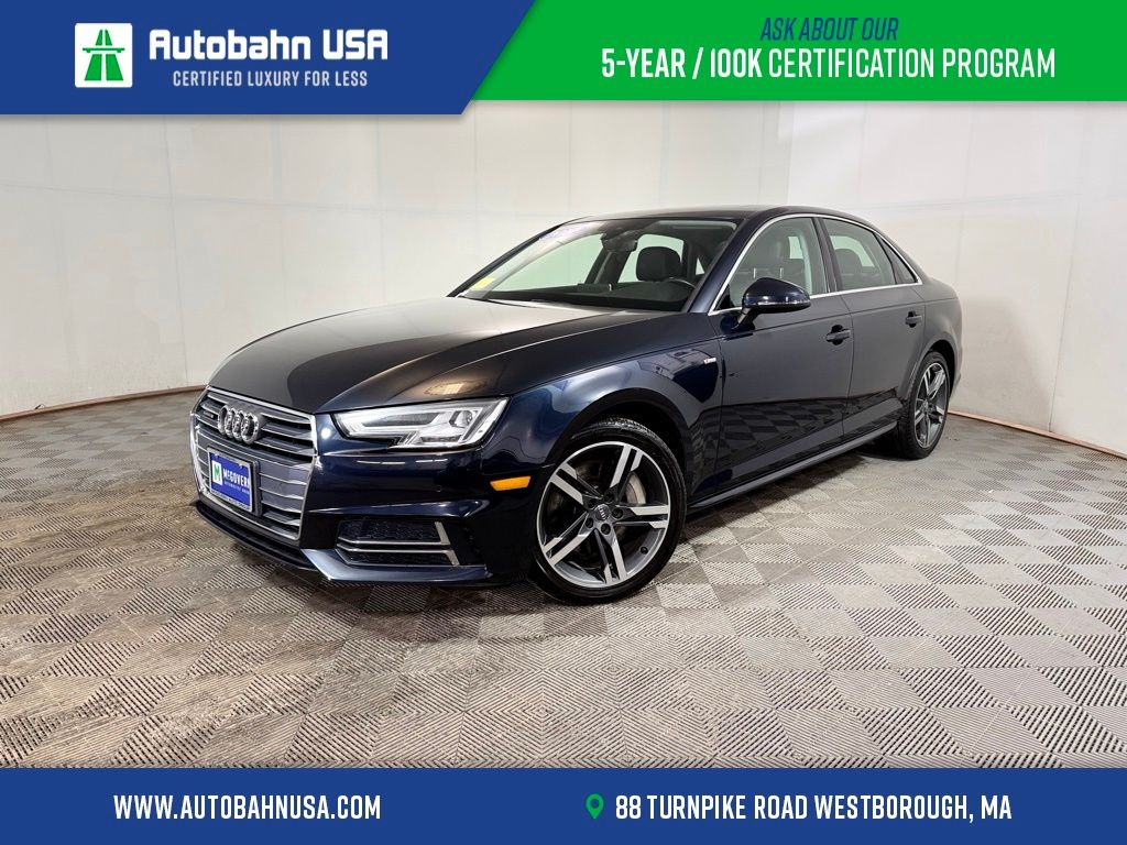 Moonlight Blue 2017 Audi A4 2.0T quattro Premium Plus AWD Sedan All-Wheel Drive 7-Speed Automatic