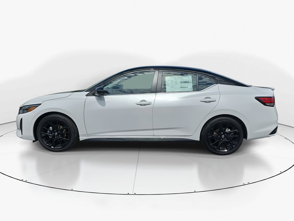 2025 Aspen White Tricoat/Super Black Nissan Sentra SR FWD Sedan