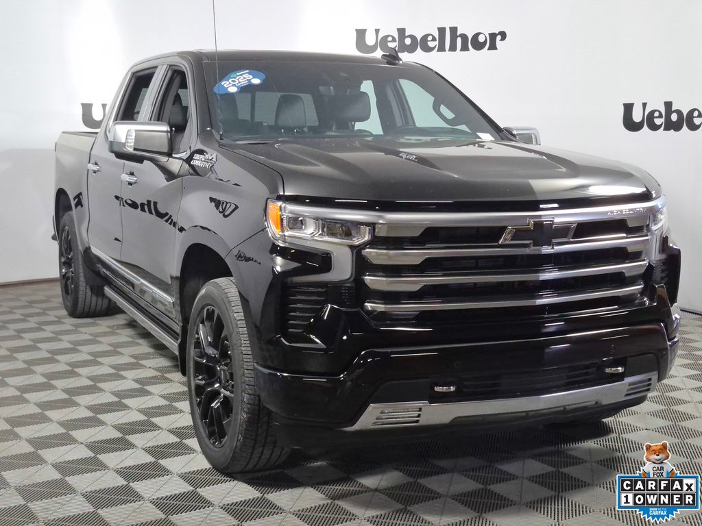 Black 2025 Chevrolet Silverado 1500 Pickup Truck Four-Wheel Drive Automatic