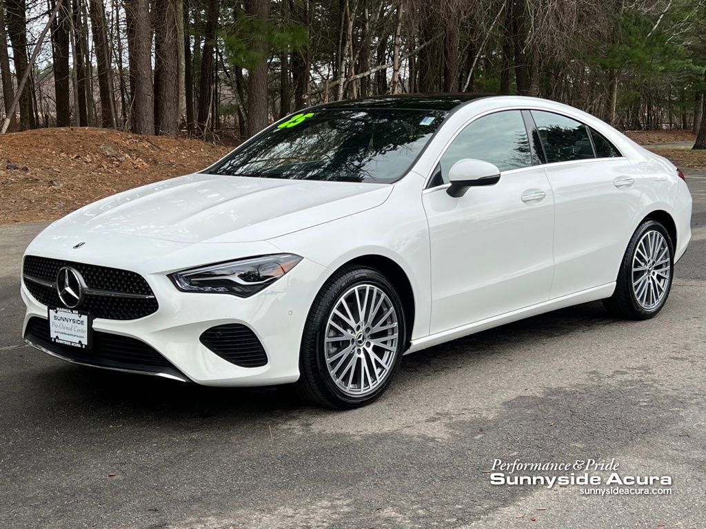 Polar White 2025 Mercedes-Benz CLA Coupe Front-Wheel Drive 8-Speed Dual Clutch