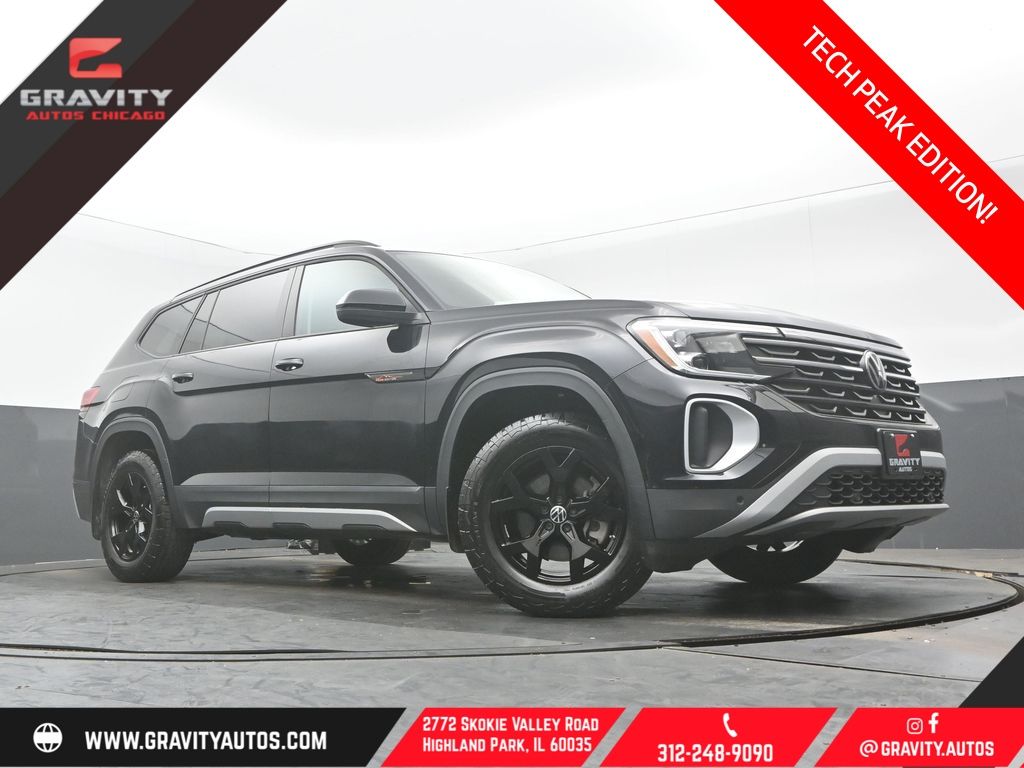 Deep Black Pearl 2024 Volkswagen Atlas Peak Edition SE 4Motion with Technology SUV / Crossover All-Wheel Drive 8-Speed Automatic