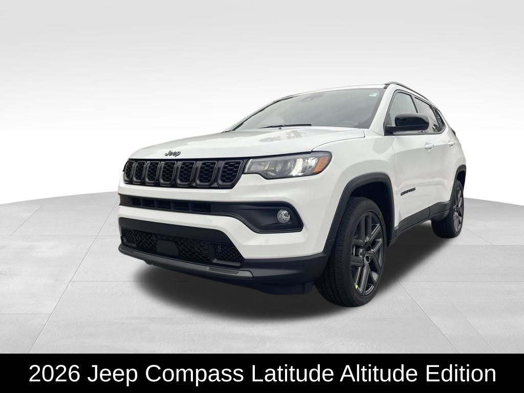 Bright White Clearcoat 2026 Jeep Compass SUV / Crossover Four-Wheel Drive 8-Speed Automatic