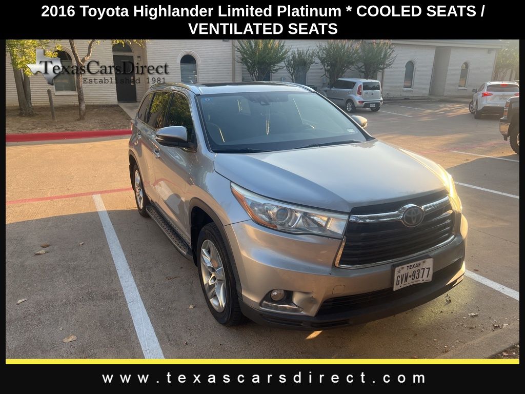 2016 Toyota Highlander Limited Platinum V6 3