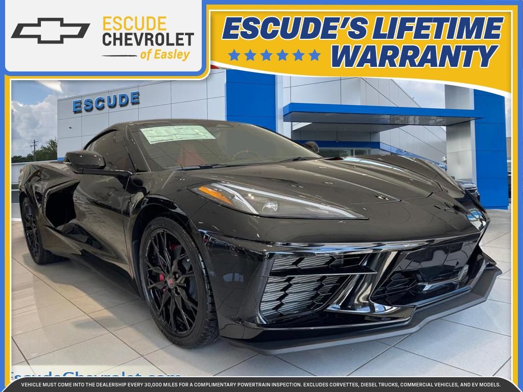 Black 2027 Chevrolet Corvette Coupe Rear-Wheel Drive 8-Speed Dual Clutch