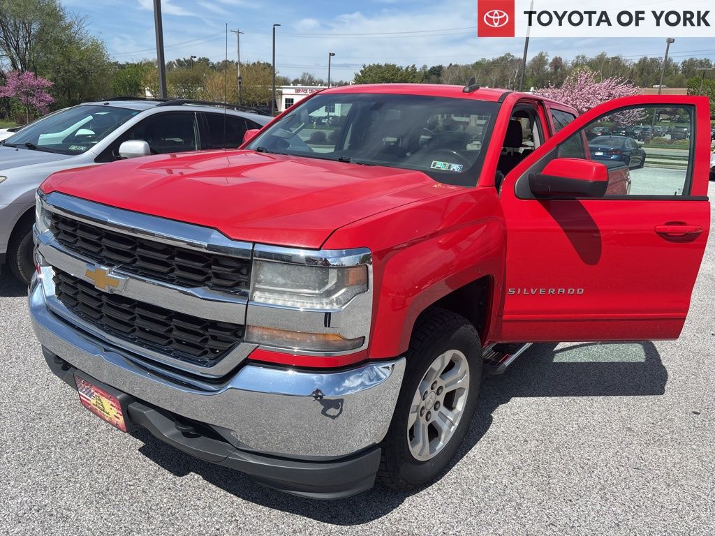 Red Hot 2016 Chevrolet Silverado 1500 LT Crew Cab 4WD Pickup Truck Four-Wheel Drive 6-Speed Automatic Overdrive