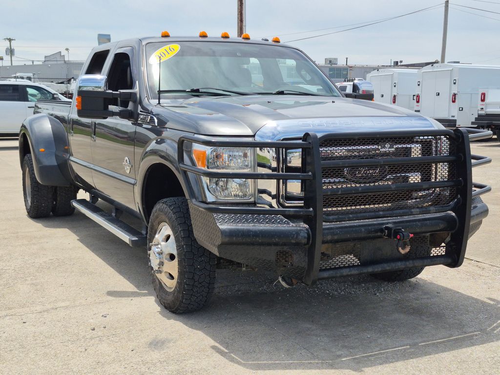 Gray (Magnetic) 2016 Ford F-350 Super Duty Lariat Crew Cab LB DRW 4WD Pickup Truck Four-Wheel Drive 6-Speed Automatic
