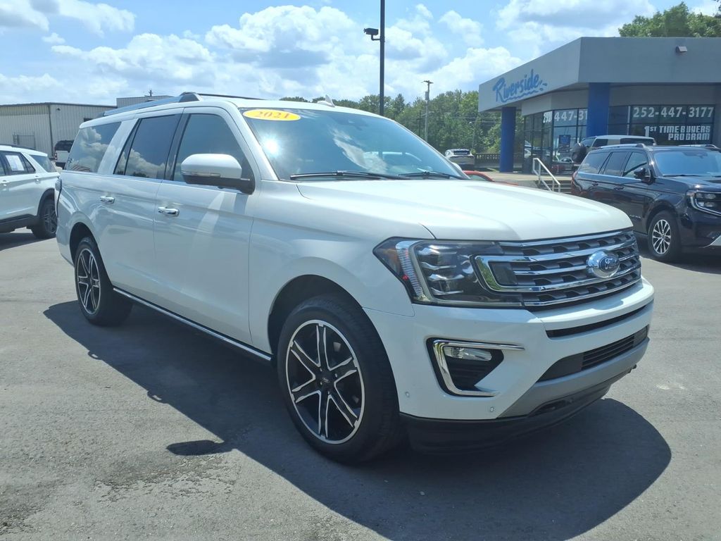 White Metallic 2021 Ford Expedition SUV / Crossover Four-Wheel Drive Automatic