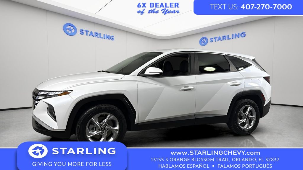 Quartz White 2022 Hyundai Tucson SE FWD SUV / Crossover Front-Wheel Drive 8-Speed Automatic