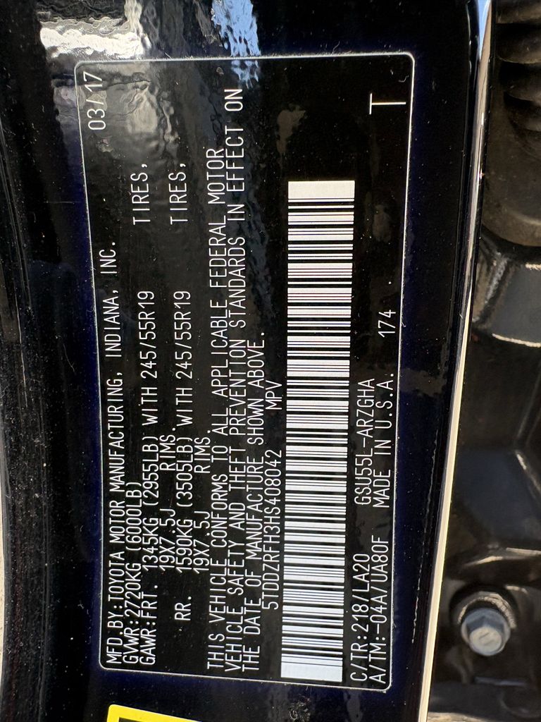 Used 2017 Midnight Black Metallic Toyota Limited Platinum image 29