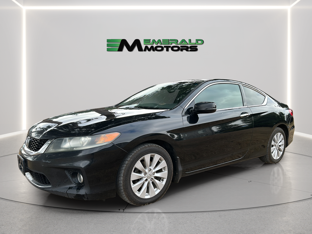 Black 2013 Honda Accord Coupe Coupe Front-Wheel Drive Continuously Variable Transmission