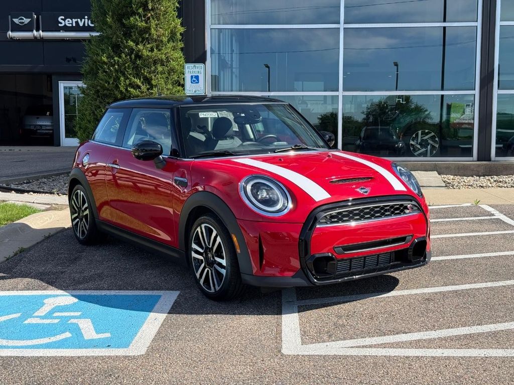 Chili Red 2023 MINI Cooper Hatchback Front-Wheel Drive 7-Speed Automatic
