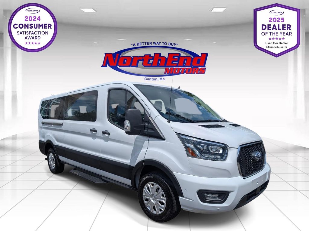 Oxford White 2023 Ford Transit Passenger Van Rear-Wheel Drive