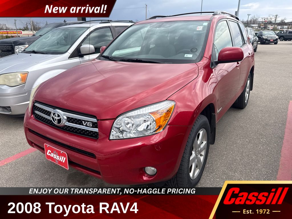 Barcelona Red Metallic 2008 Toyota RAV4 Limited V6 AWD SUV / Crossover Four-Wheel Drive 5-Speed Automatic Overdrive