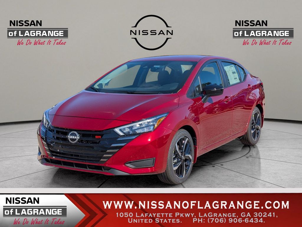 Red (Scarlet Ember Tintcoat) 2025 Nissan Versa Sedan Front-Wheel Drive Continuously Variable Transmission