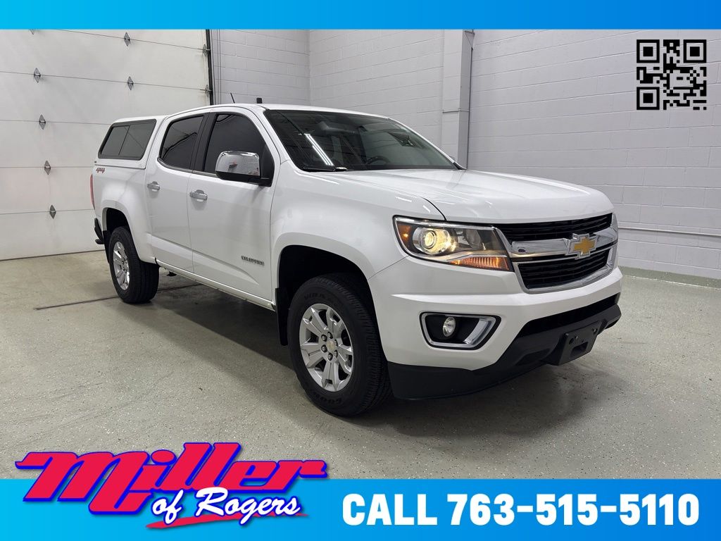 Summit White 2018 Chevrolet Colorado LT Crew Cab 4WD Pickup Truck Four-Wheel Drive 8-Speed Automatic
