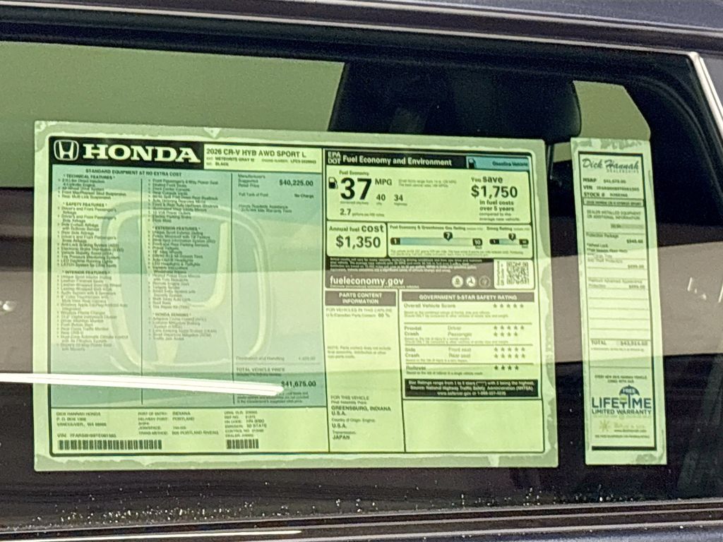 2026 Honda CR-V Hybrid Sport-L