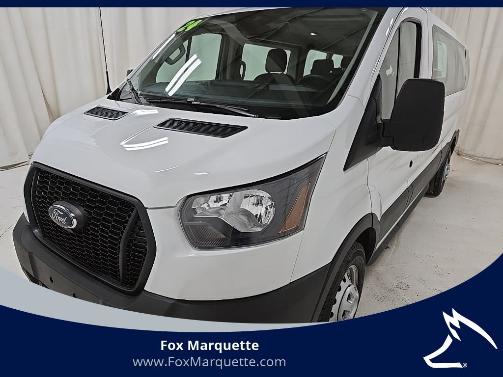 Oxford White 2024 Ford Transit Passenger Van All-Wheel Drive