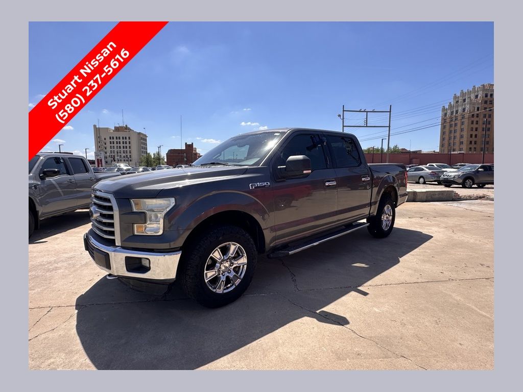 Gray (Magnetic) 2016 Ford F-150 XLT SuperCrew 4WD Pickup Truck Four-Wheel Drive 6-Speed Automatic