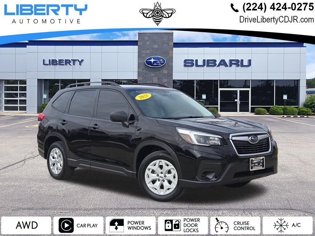 Crystal Black Silica 2021 Subaru Forester Crossover AWD SUV / Crossover All-Wheel Drive Continuously Variable Transmission