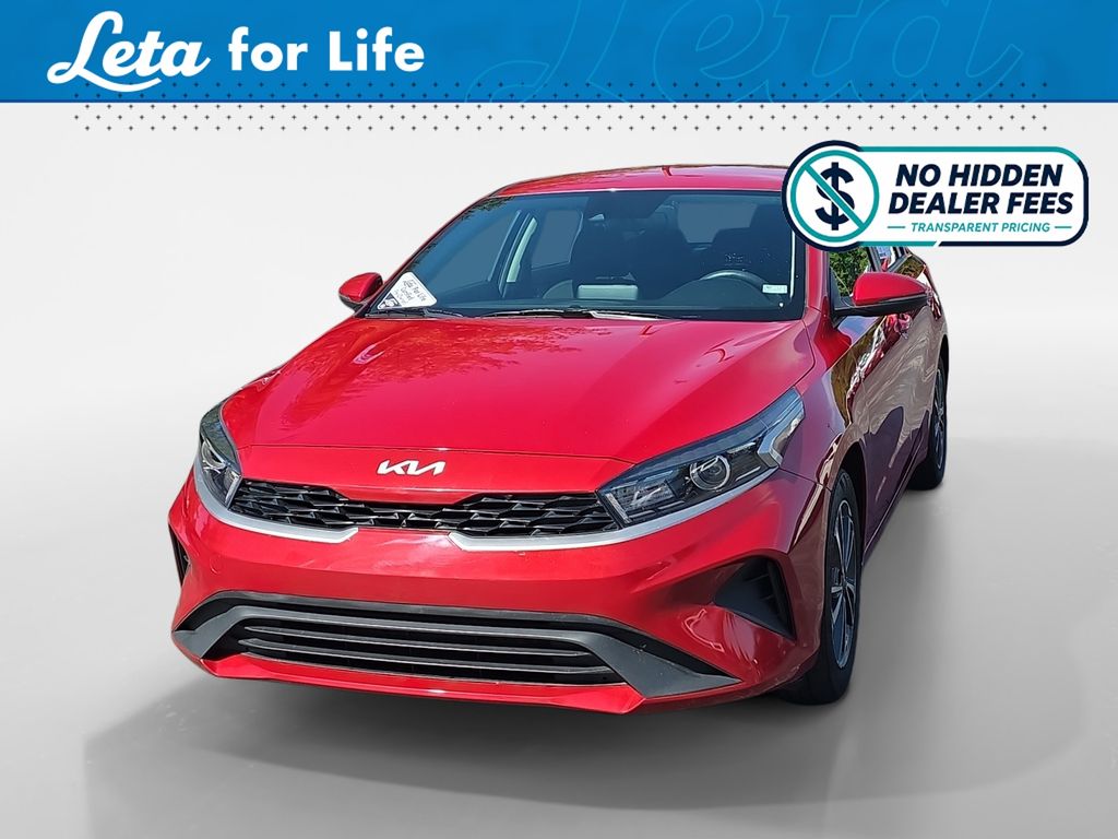 Currant Red 2023 Kia Forte LXS FWD Sedan Front-Wheel Drive Continuously Variable Transmission