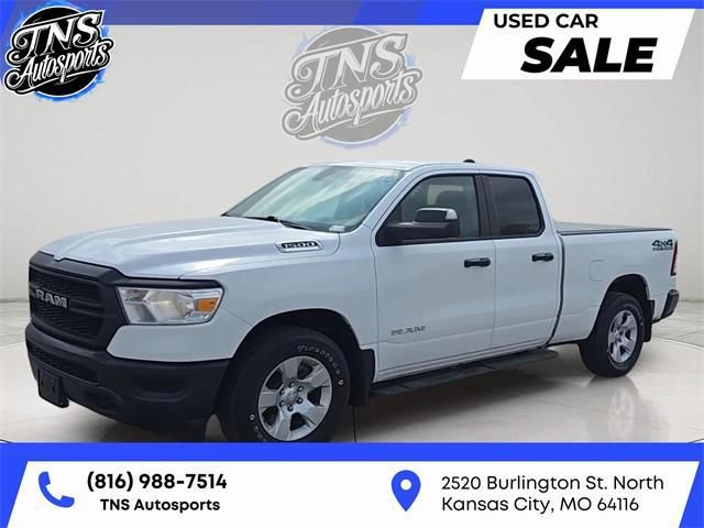 Bright White Clearcoat 2019 RAM 1500 Tradesman Quad Cab 4WD Pickup Truck Four-Wheel Drive 8-Speed Automatic
