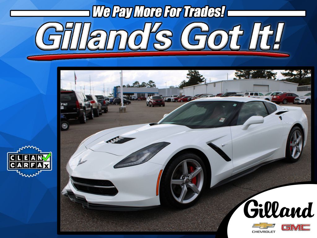 Arctic White 2014 Chevrolet Corvette Stingray 1LT Coupe RWD Coupe Rear-Wheel Drive 7-Speed Manual