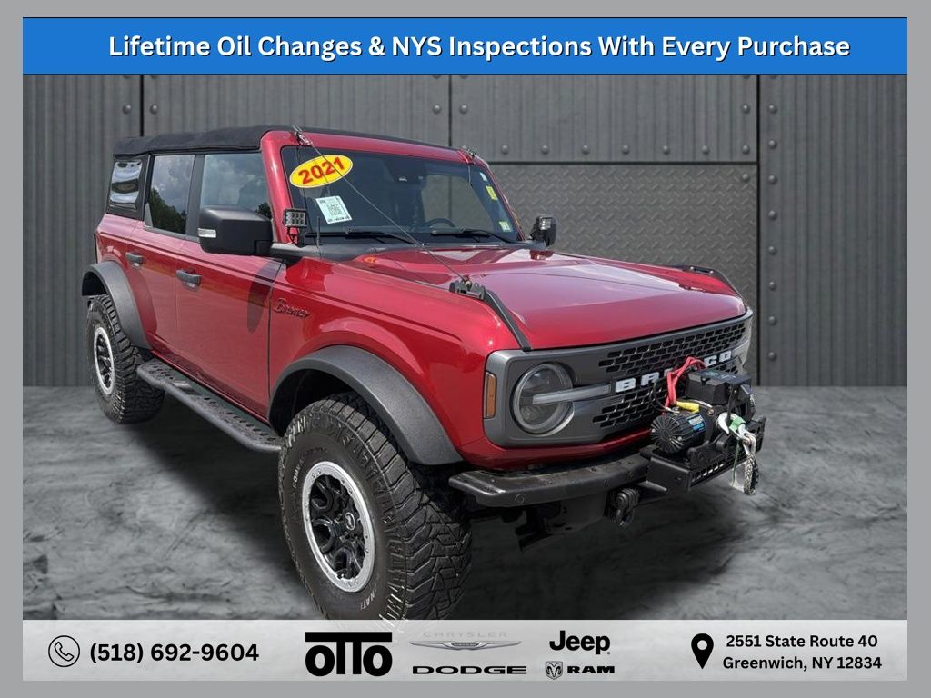 Red Metallic 2021 Ford Bronco SUV / Crossover Four-Wheel Drive Automatic