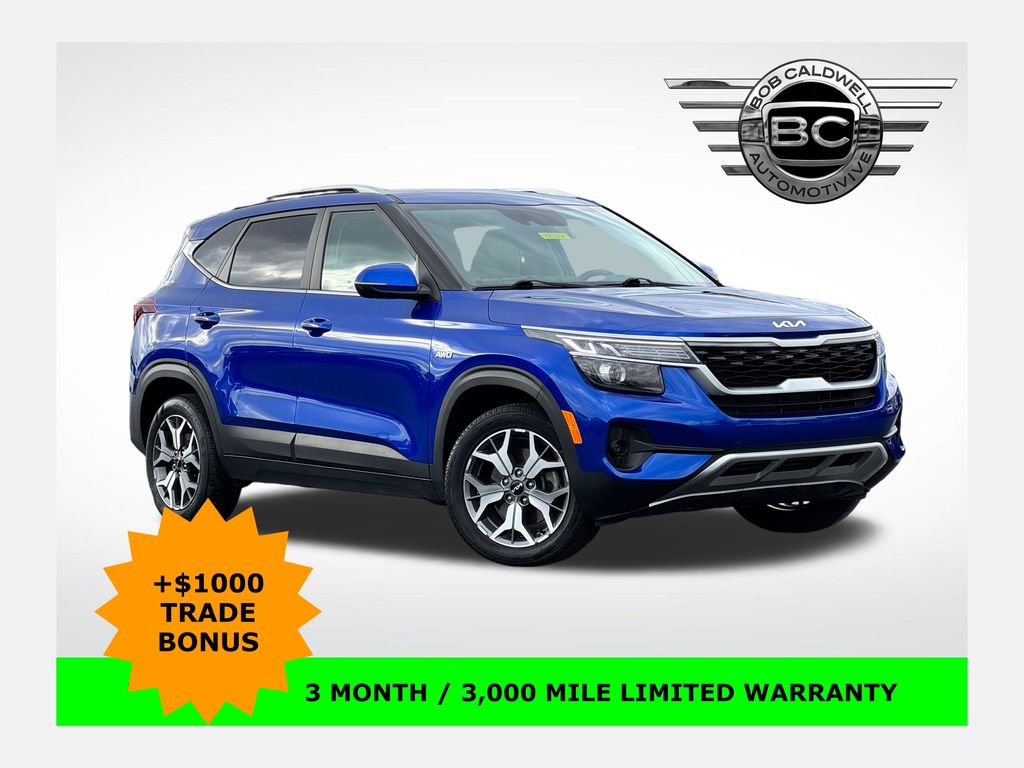 Neptune Blue 2023 Kia Seltos EX AWD SUV / Crossover All-Wheel Drive Continuously Variable Transmission