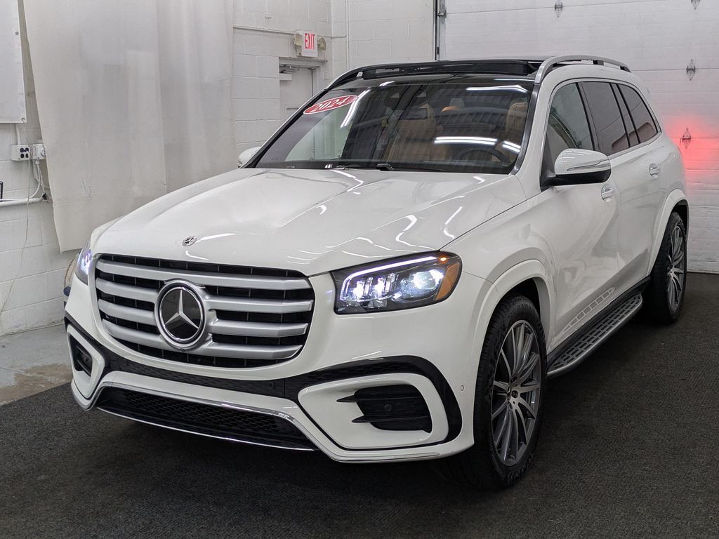 Polar White 2024 Mercedes-Benz GLS 450 4MATIC SUV / Crossover All-Wheel Drive 9-Speed Automatic