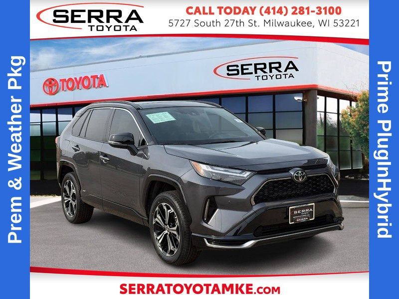 Magnetic Gray Metallic/Midnight Black Metallic 2025 Toyota RAV4 Plug-in Hybrid SUV / Crossover All-Wheel Drive Continuously Variable Transmission