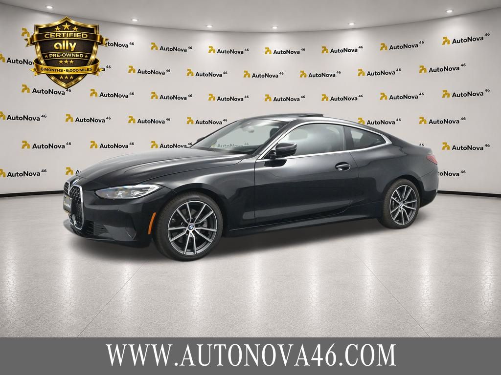 Black Sapphire Metallic 2024 BMW 4 Series Coupe All-Wheel Drive 8-Speed Automatic