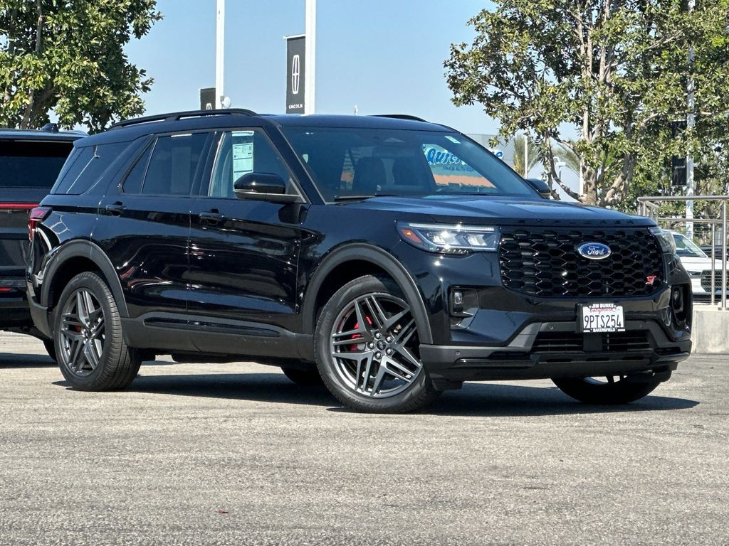 Black Metallic 2025 Ford Explorer ST AWD SUV / Crossover All-Wheel Drive Automatic