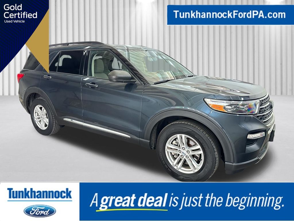 Stone Blue Metallic 2023 Ford Explorer SUV / Crossover All-Wheel Drive Automatic