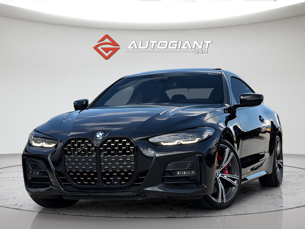 Black Sapphire Metallic 2022 BMW 4 Series Coupe All-Wheel Drive 8-Speed Automatic
