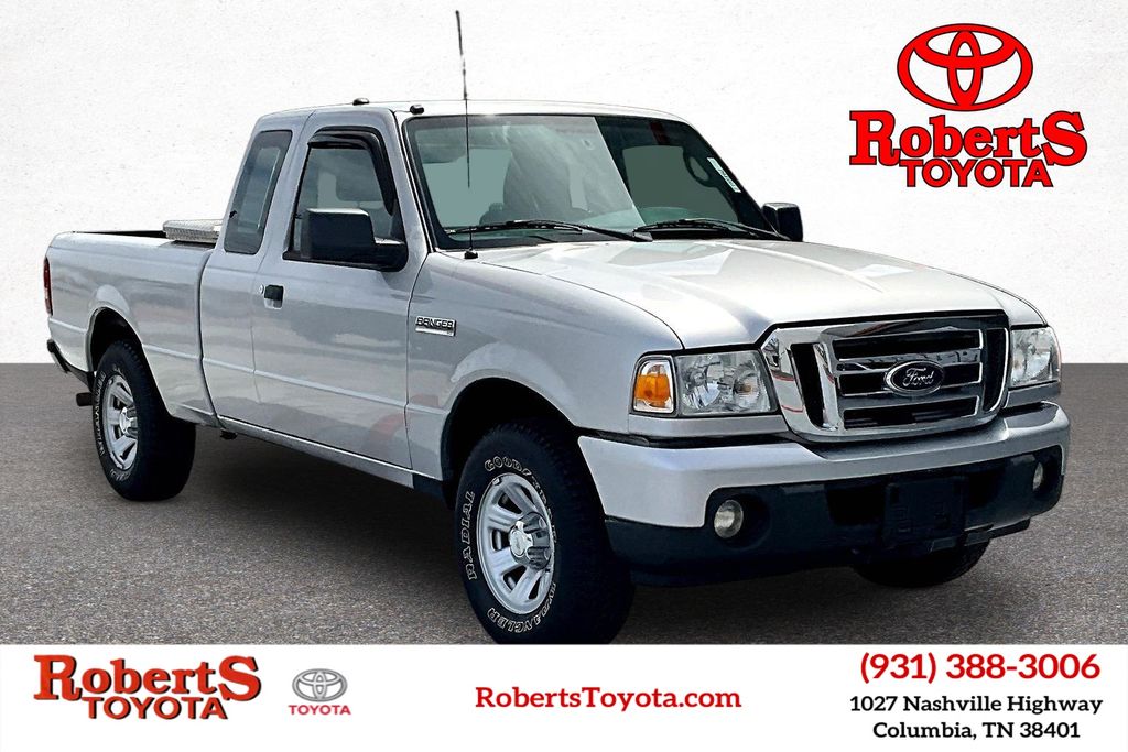 Silver Metallic 2010 Ford Ranger XLT SuperCab 4-Door Pickup Truck 4X2 5-Speed Automatic
