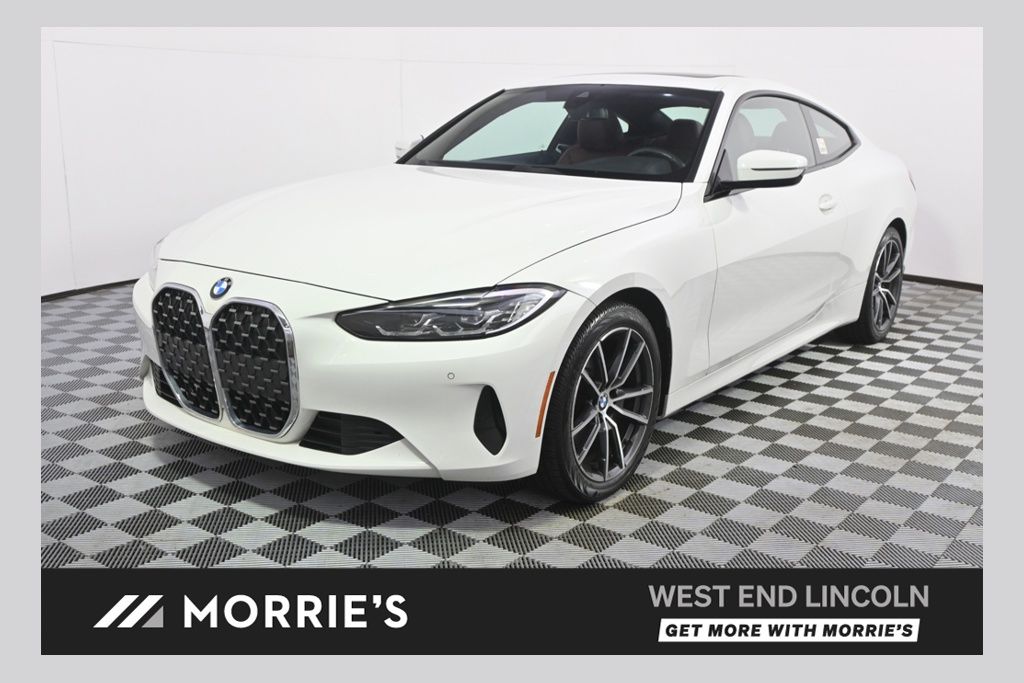Alpine White 2023 BMW 4 Series Coupe All-Wheel Drive 8-Speed Automatic