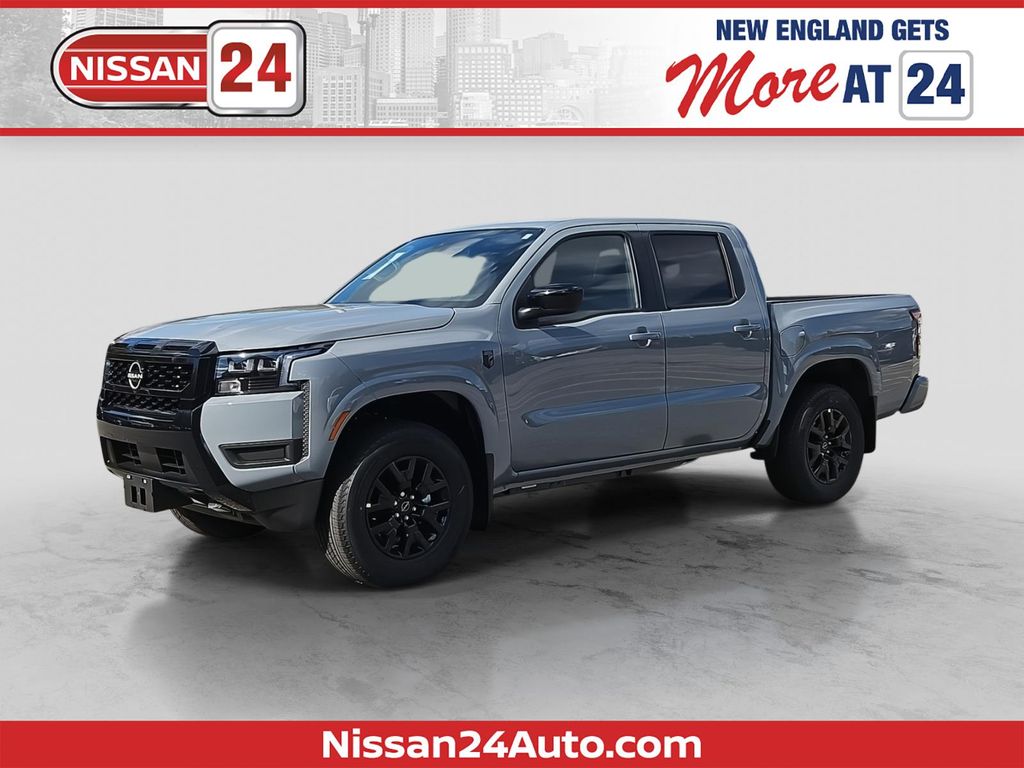 Boulder Gray 2026 Nissan Frontier Pickup Truck Four-Wheel Drive 9-Speed Automatic Overdrive