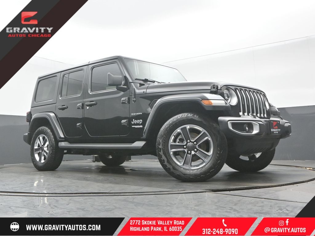 Black Clearcoat 2021 Jeep Wrangler Unlimited Sahara 4WD SUV / Crossover Four-Wheel Drive 8-Speed Automatic