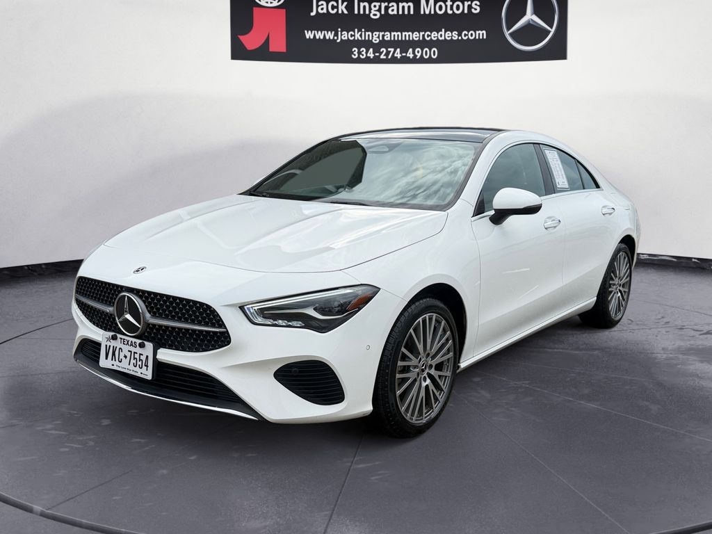 White 2025 Mercedes-Benz CLA Coupe Front-Wheel Drive 8-Speed Dual Clutch