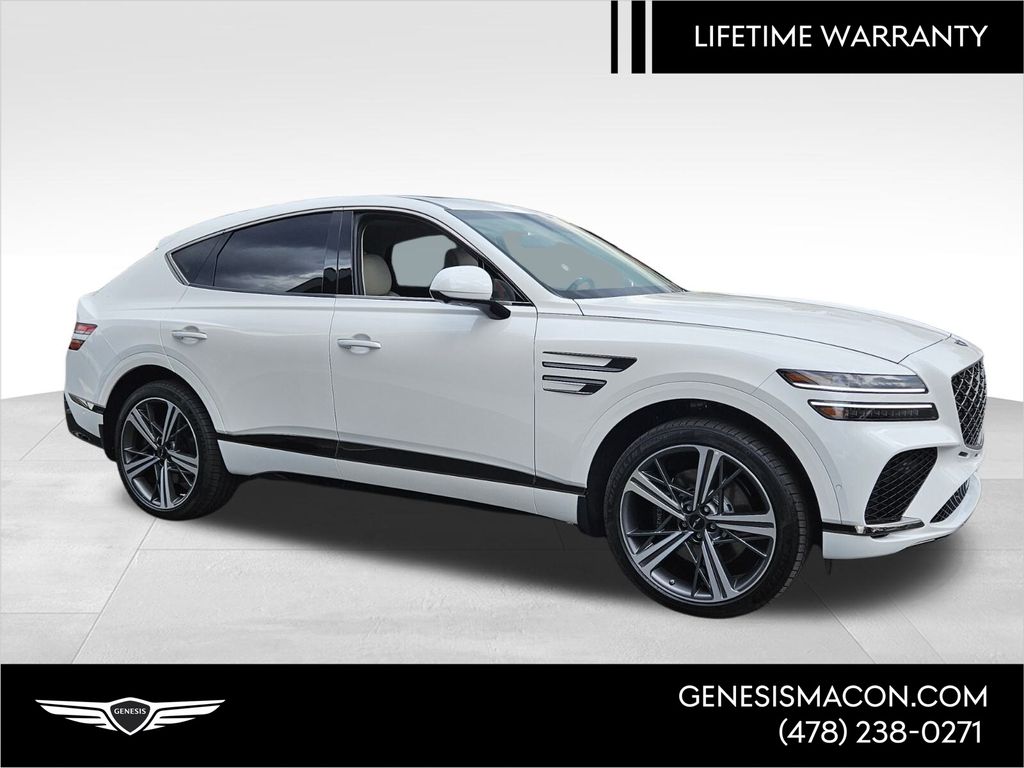 Uyuni White 2025 Genesis GV80 Coupe 3.5T E-SC AWD Coupe All-Wheel Drive 8-Speed Automatic