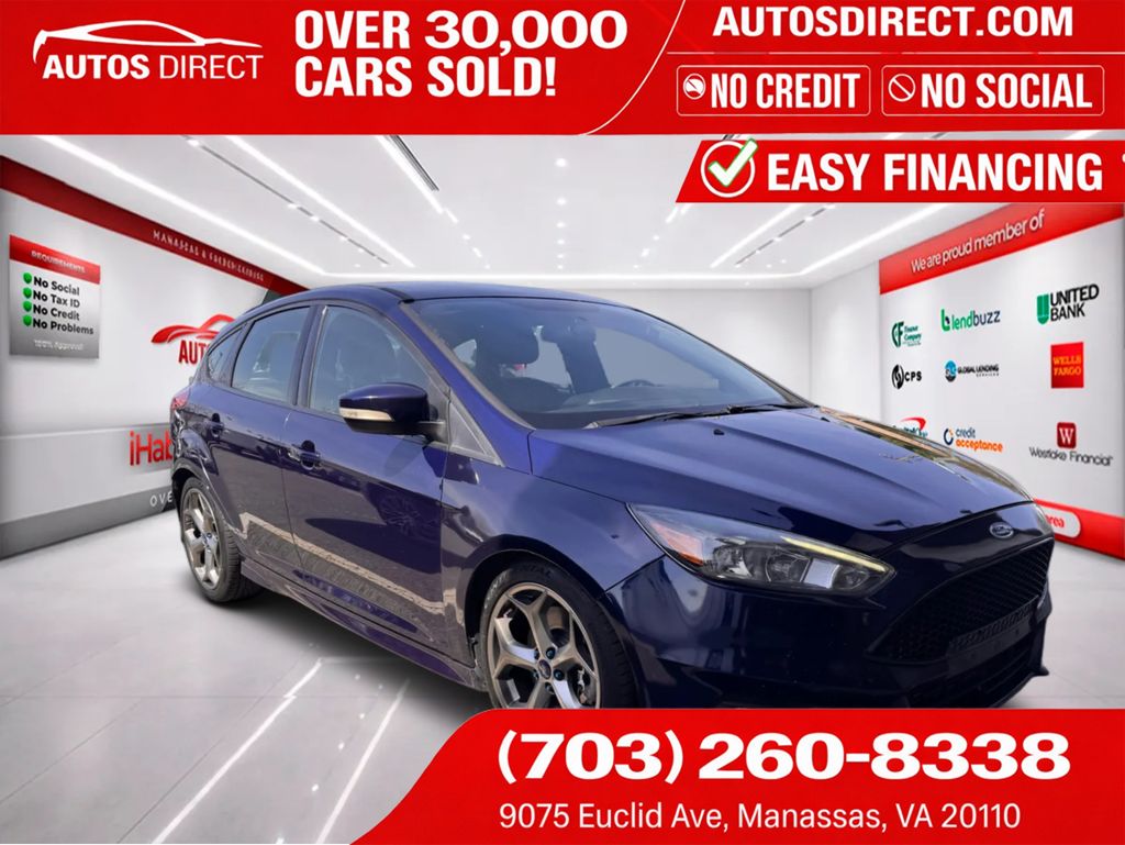 Kona Blue 2017 Ford Focus ST Hatchback Front-Wheel Drive 6-Speed Manual